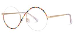 Flozif Round Rainbow Glasses1