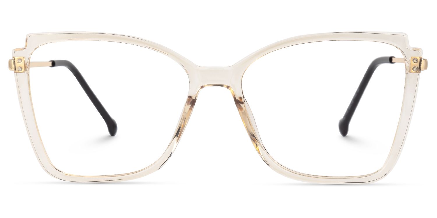 Cateye Kristen Beige Glasses deals -Zeelool Glasses0