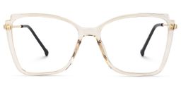 Kristen Cateye Beige Glasses0