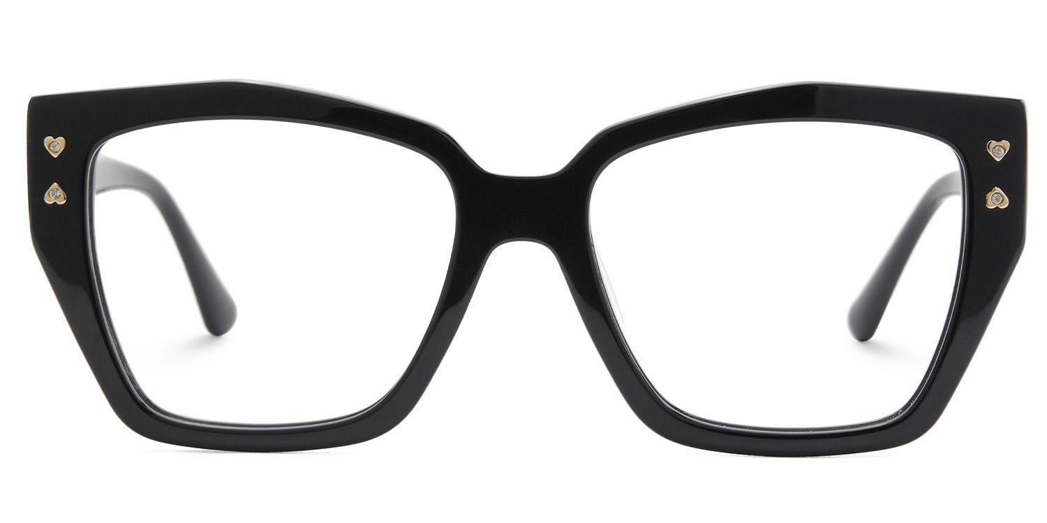 Jemia Butterfly Black Frame Eyeglasses for Women | ZEELOOL UK1