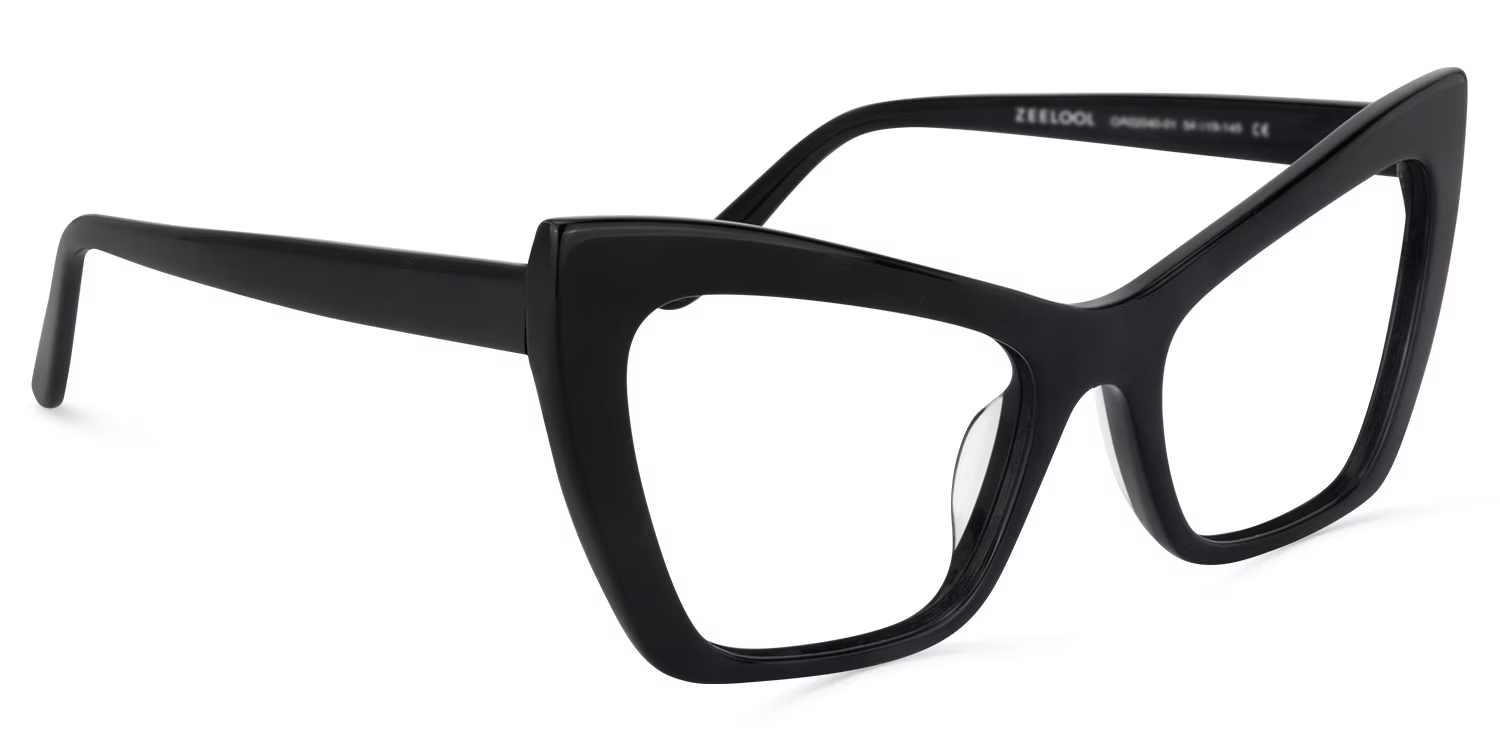 Driscoll Cateye Black Glasses | ZEELOOL UK2
