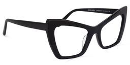 Driscoll Cateye Black Glasses2