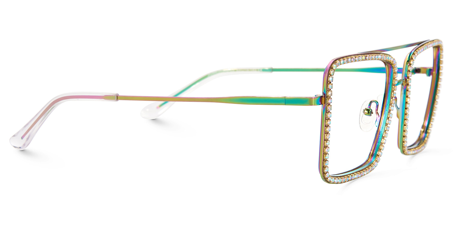 Diva Square Iridescent Glasses4