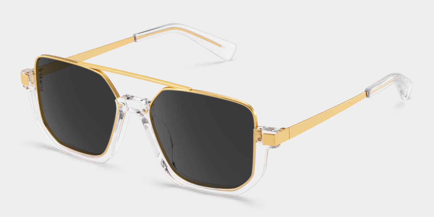 Oromiya Aviator Clear Glasses2