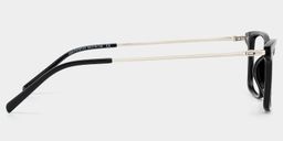 Eleanor Rectangle Black Glasses4