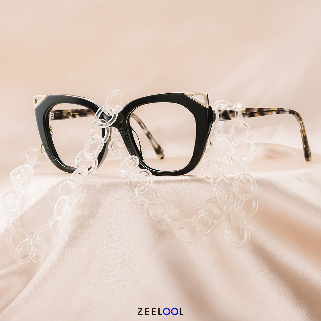 Hellena Cateye Black Fashion Glasses for Ladies | ZEELOOL UK4