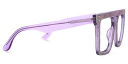 Rubin Purple Denim Square Glasses2
