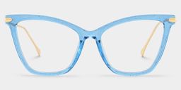 Hilary Butterfly Blue Glasses0