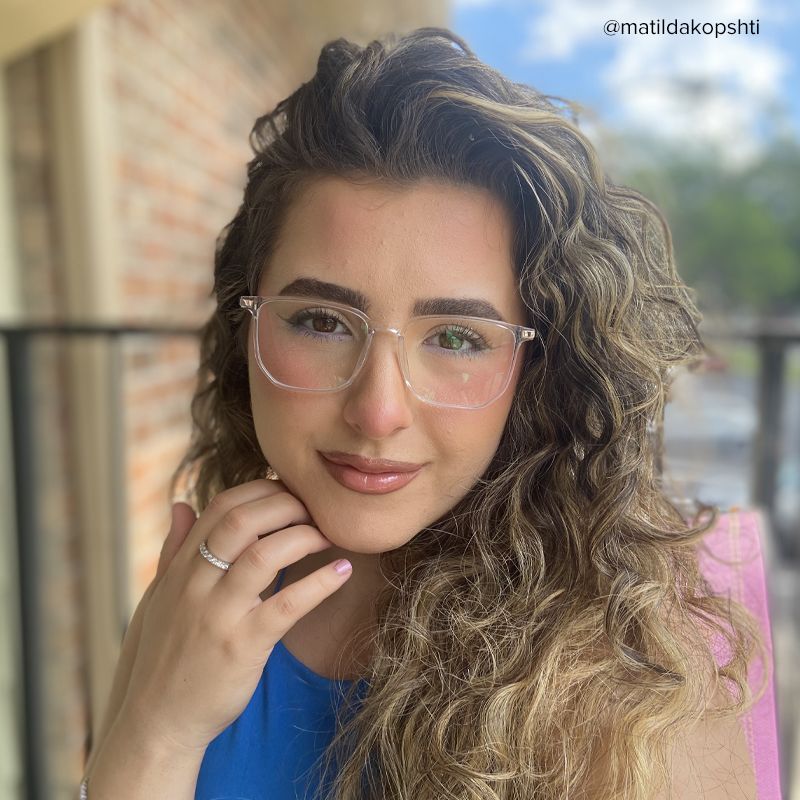 Fezell TR90 Square Clear Frame Glasses | ZEELOOL UK6