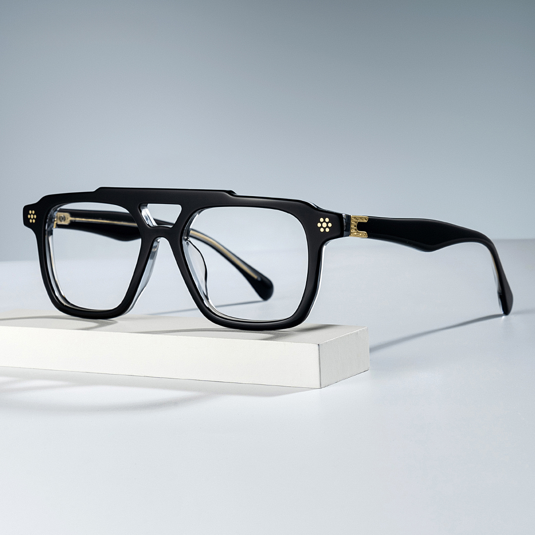 Mercurio Eyeglasses in Aviator Black Frame | ZEELOOL UK0