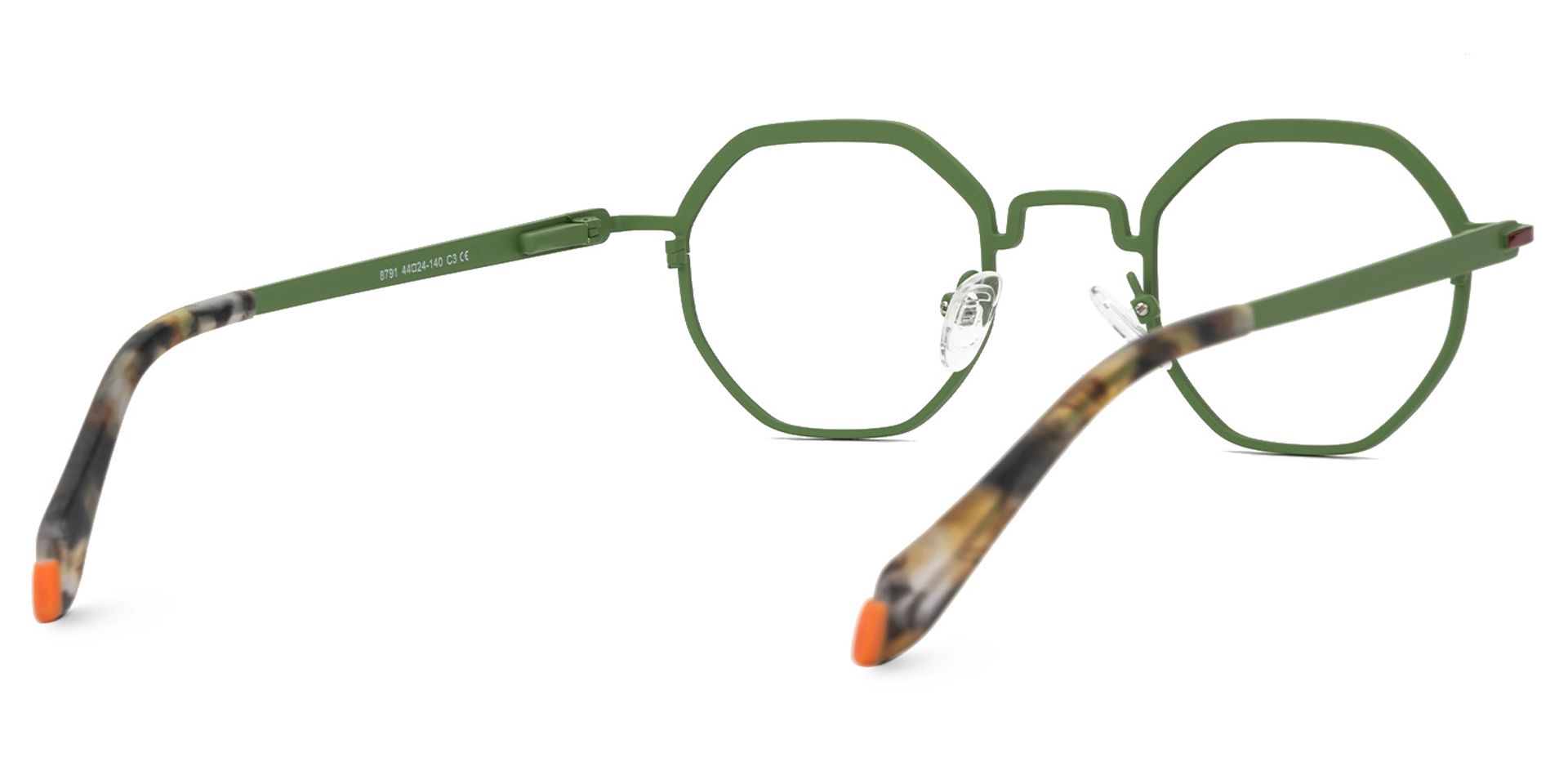 Jovette Green Eyeglasses with Geometric Shape | ZEELOOL UK3