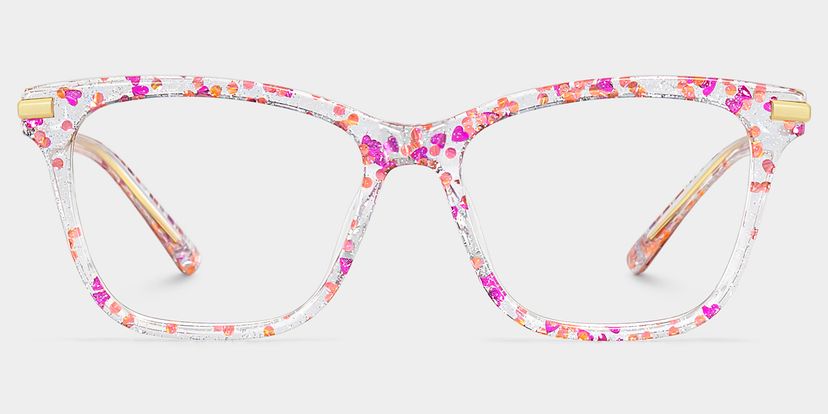 Eliot Rectangle Pink Glasses