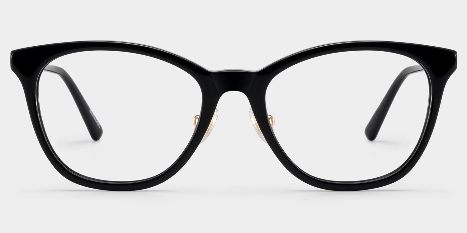 April Black Frame Glasses with Cat eye Frame Online | ZEELOOL1