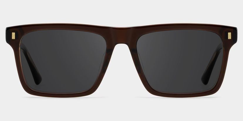 Henry Rectangle Brown Glasses