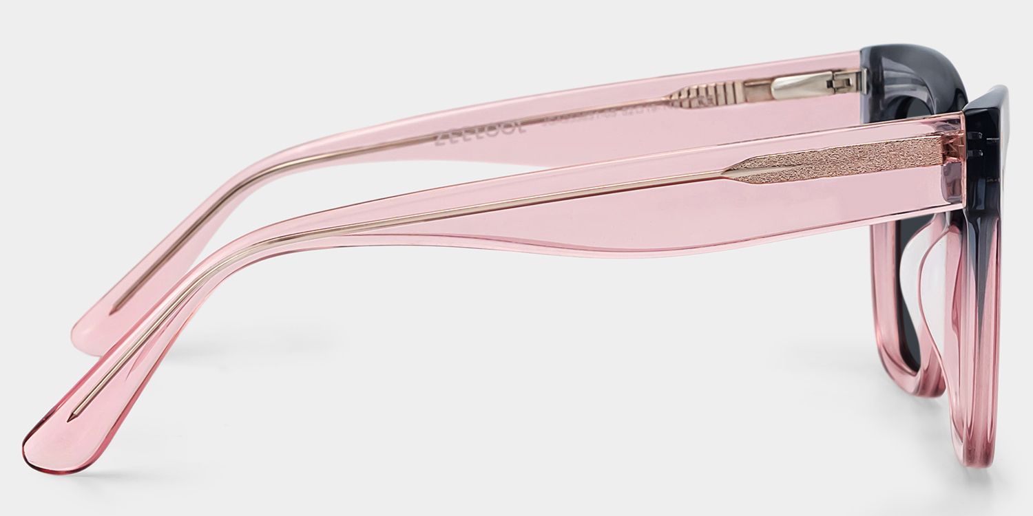 Minguela Square Gray Pink Sunglasses for Women & Men | ZEELOOL UK3