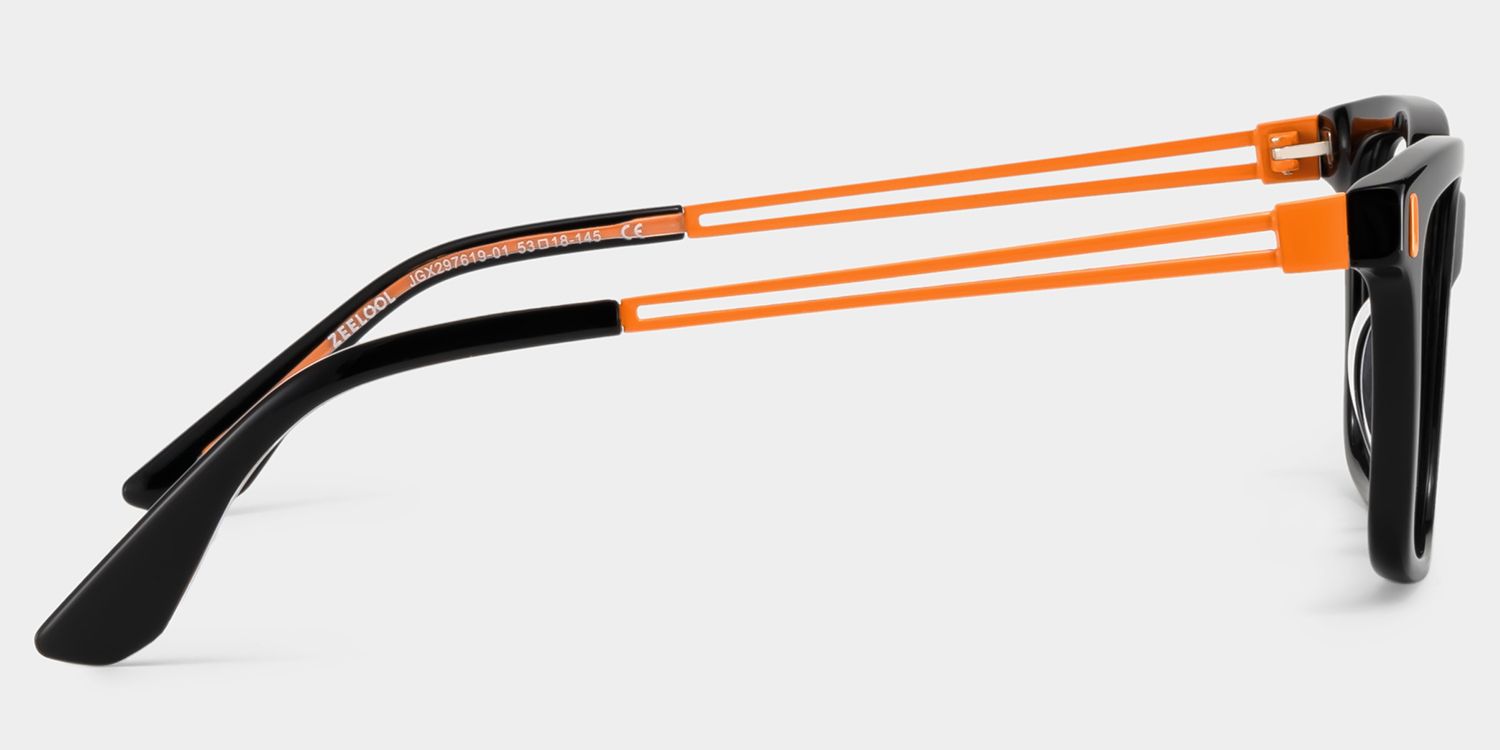 Axel Black Frame Glasses with Rectangle Frame Online | ZEELOOL UK5