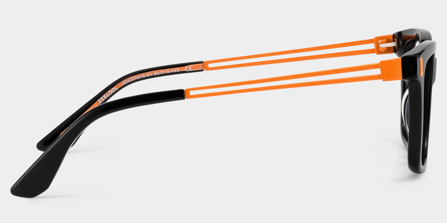 Axel Rectangle Black Glasses5