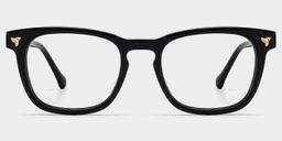 Heather Square Black Glasses1