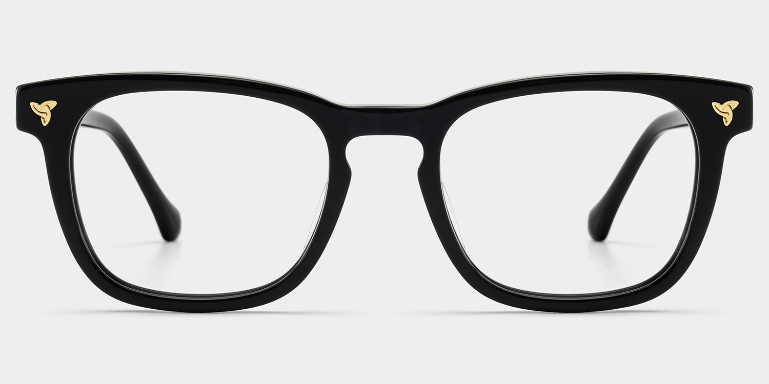 Heather Square Black Glasses1