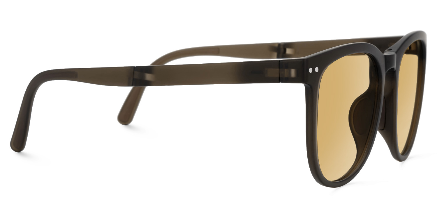 Lindzy TR90 Brown Frame Sunglasses with Square Shape | ZEELOOL UK3
