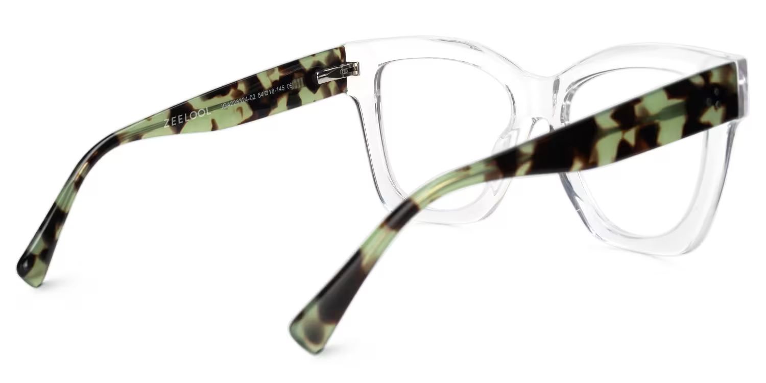 Square Augusta Clear Glasses deals -Zeelool Glasses4