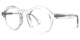 Mariam Round Clear Glasses1