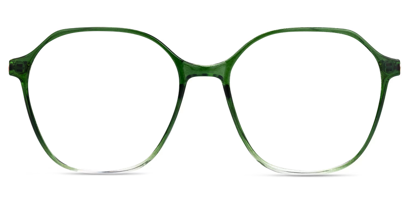 Lekesha Geometric Green Glasses
