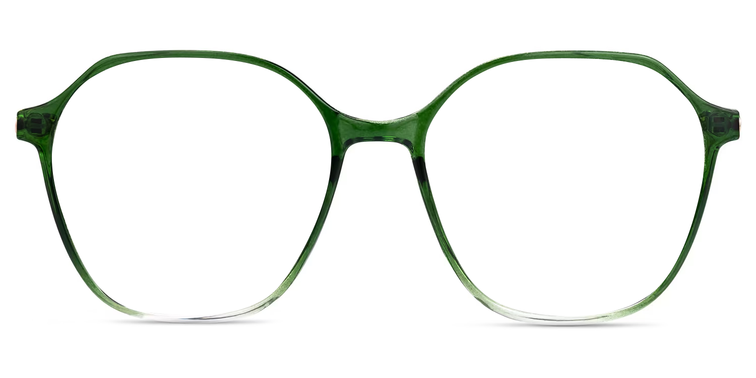 Lekesha Geometric Green Glasses0
