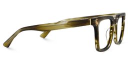 Bashir Rectangle Brown Glasses4