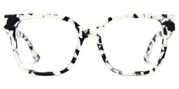 Kerri Square Cow Print Glasses2