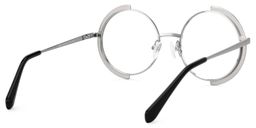 Crowe Round Silver Glasses3