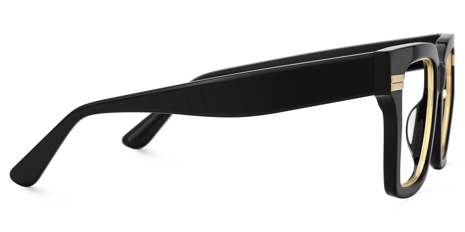 Taylor Square Black Color Frame Glasses for females | ZEELOOL UK2
