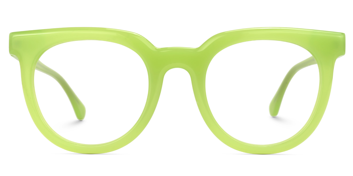 Shabien Round Green Glasses0