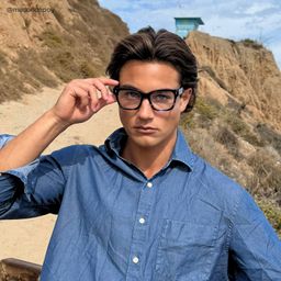 Pride Square Blue Glasses6