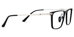 Lincoln Black Rectangle Glasses4