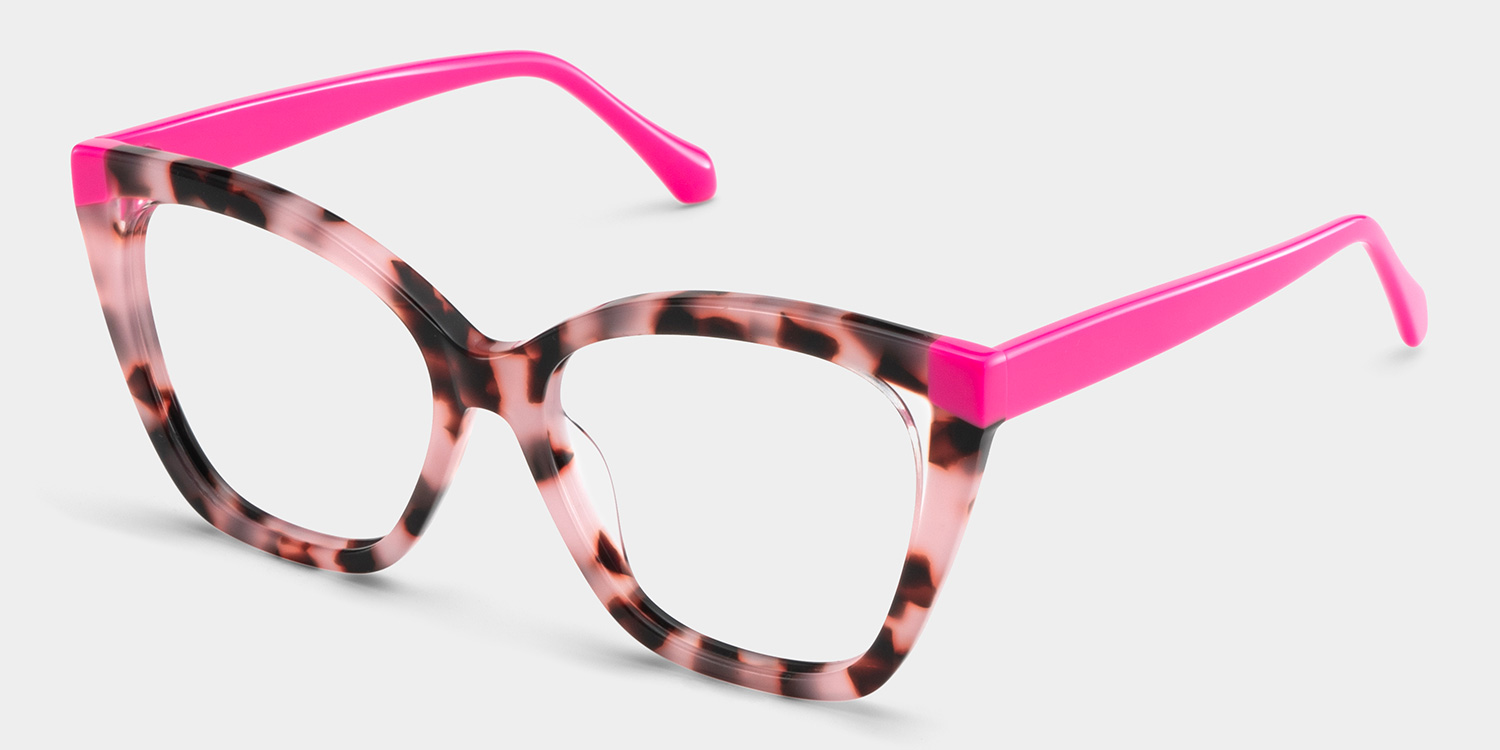 Kira Butterfly Pink Tortoise Glasses3