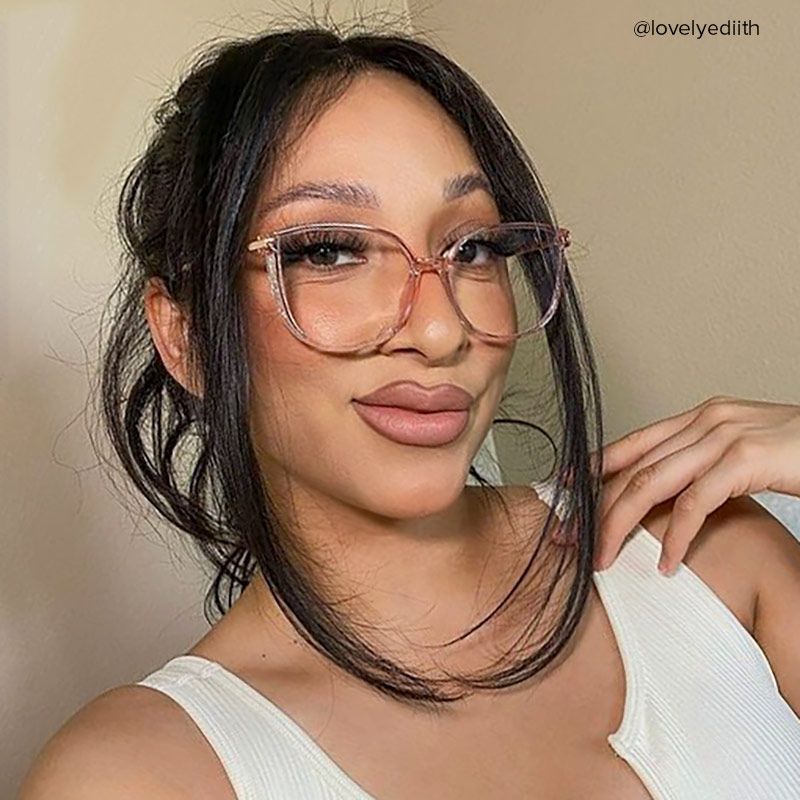 Rodz Light Pink Square Frame Glasses | Zeelool8