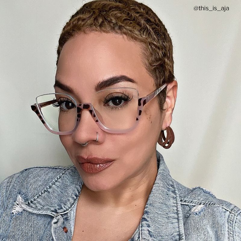 Kellina Square Two-Tone Glasses5