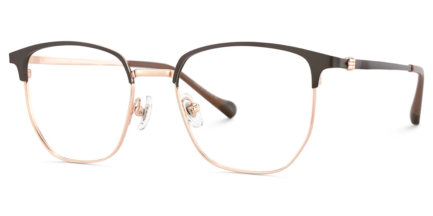 Gray Browline Glasses With High-quality Material3