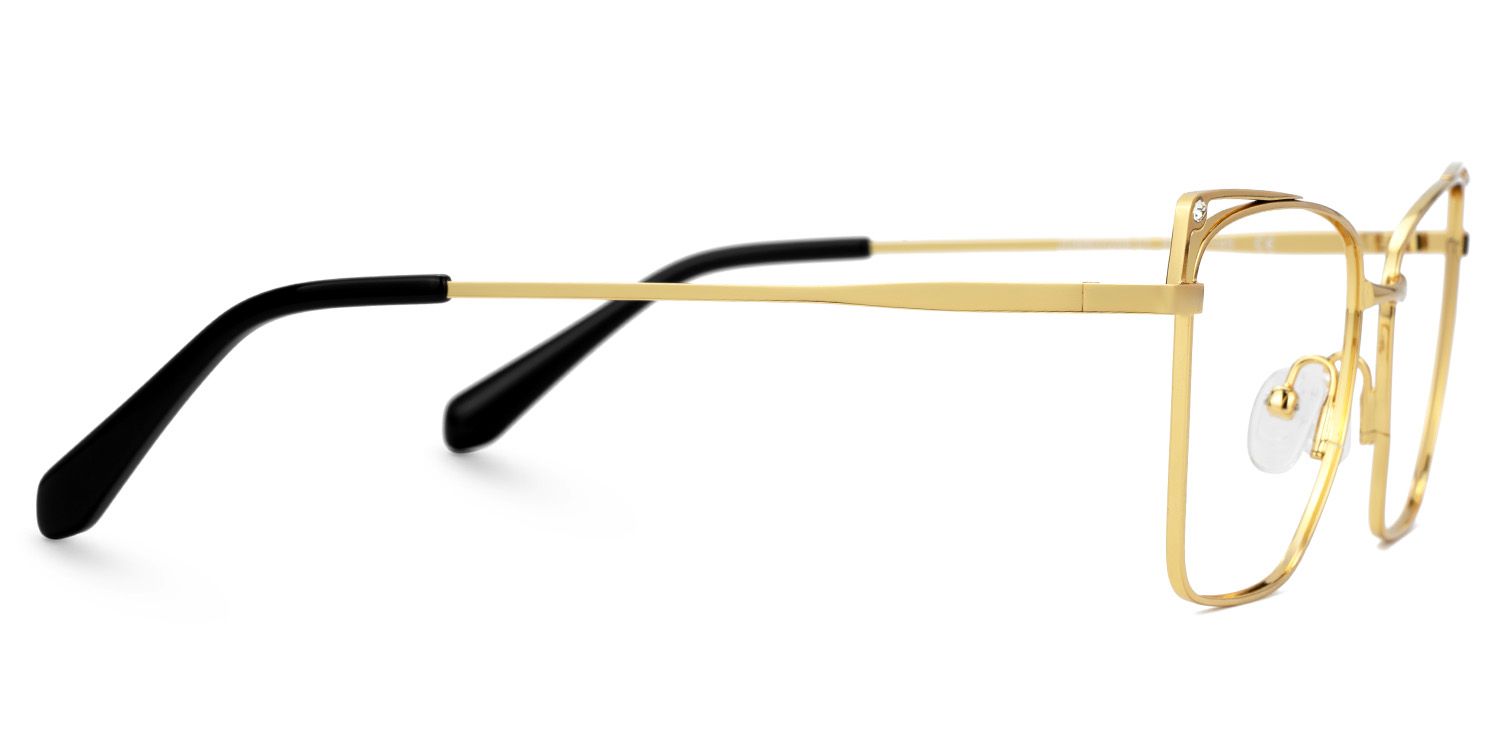 Rectangle Blue Light Blocking Glasses Metal Frame | ZEELOOL UK2