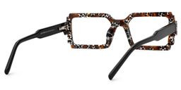 Frederick Rectangle Brown Glasses3