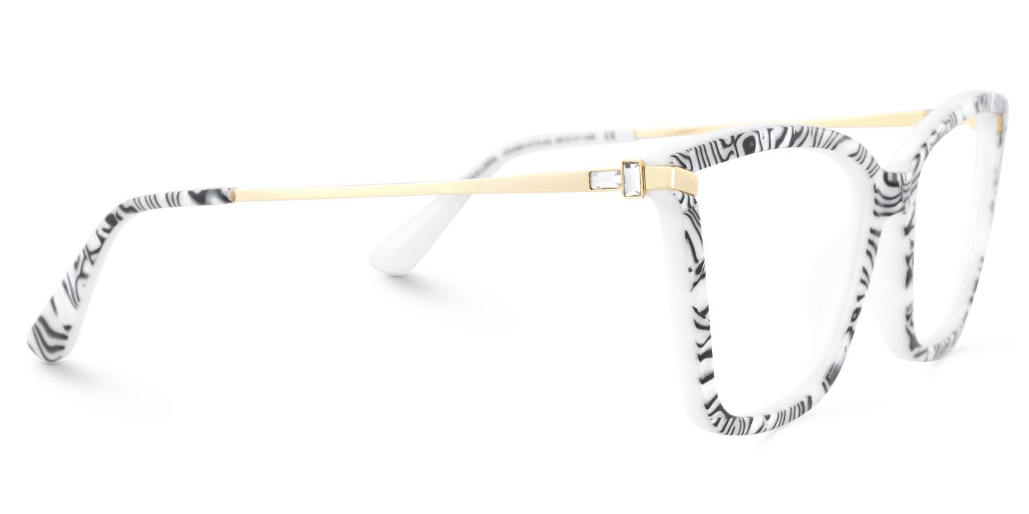 Stephens Cateye with Zebra Glasses Oversized Frames | ZEELOOL UK5