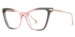Hilary Butterfly Pink-Gray Glasses1