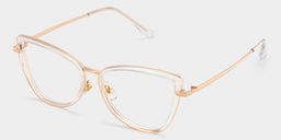 Sloane Cat-Eye Clear Glasses2
