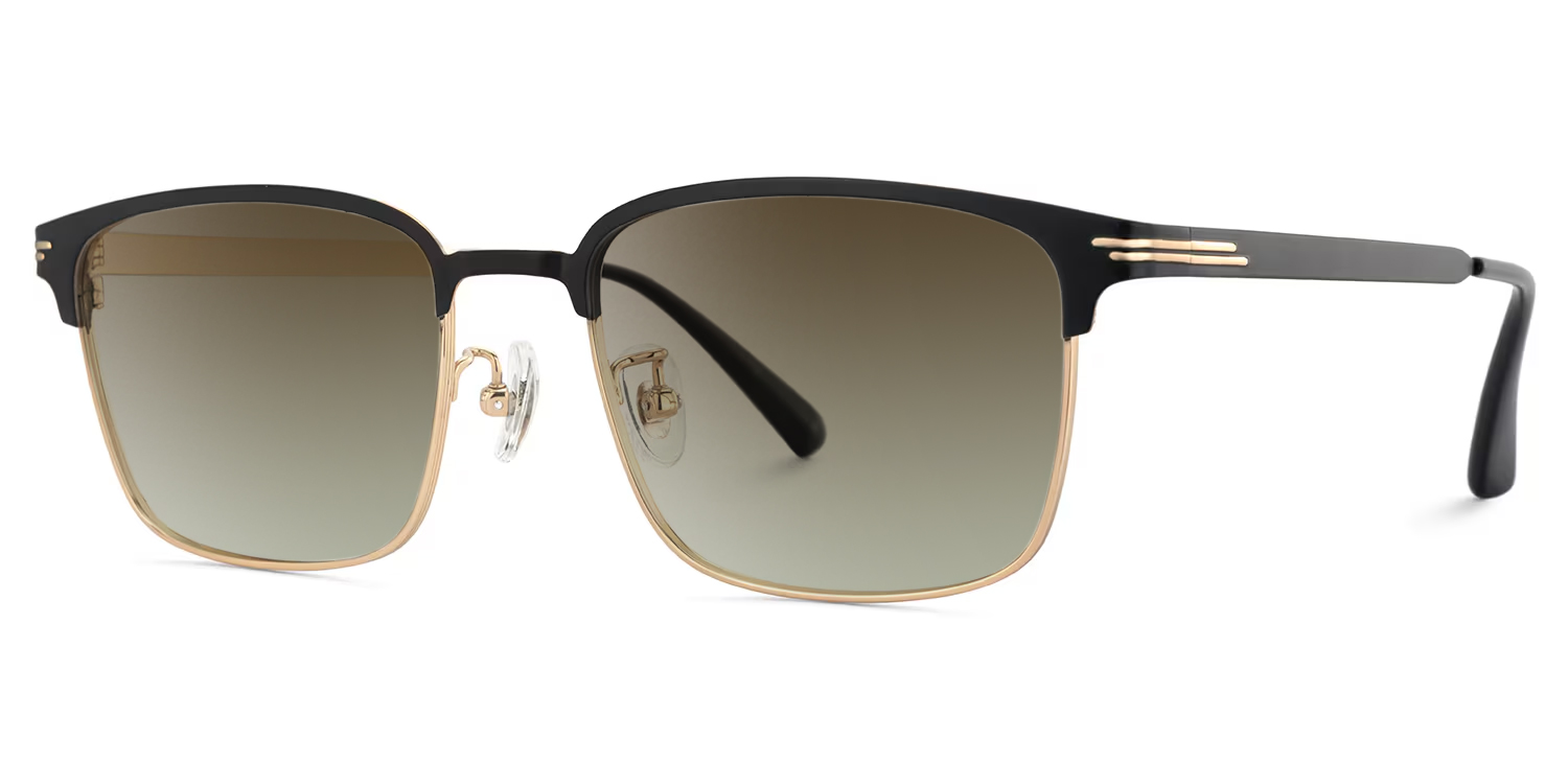 Charleston Browline Gold Sunglasses2