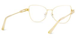 Gaga Cat eye Gold Glasses6