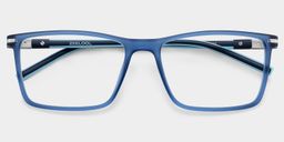 Aaron Rectangle Blue Glasses1