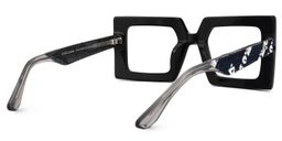 Tiffaney Square Black Glasses3