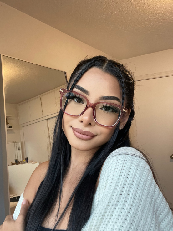 Jacqui Square Pink Glasses8
