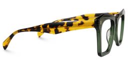 Gisselle Square Green Glasses2